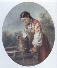 Алексей Стрельковский. У колодца. 1878