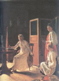 Алексей Венецианов. Утро помещицы. 1823