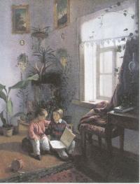 Иван Хруцкий. В комнате. 1854