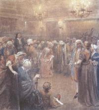Клавдий Лебедев. Асамблея при дворе Петра I