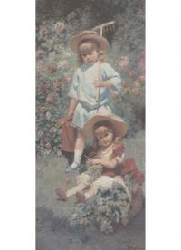 Константин Маковский. Портрет детей художника. 1882