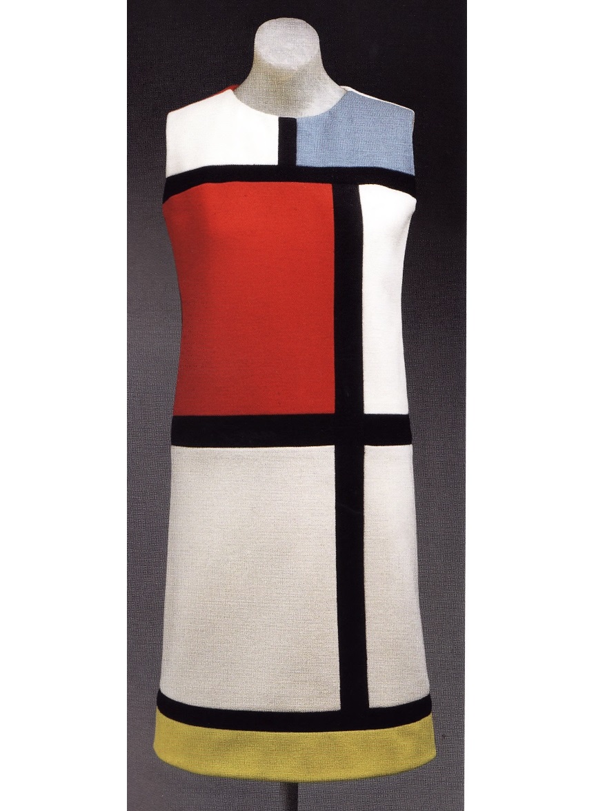 Платье с изображением «Мишени» Дж. Джонса (Ив Сен-Лоран, 1965)