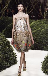 Полупрозрачное платье-баллон (Раф Симонс для Dior, весна-лето 2013)