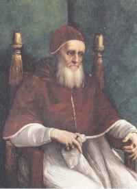 Рафаэль Санти. Портрет папы Юлия 11. 1512