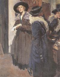 Сергей Виноградов. В передней. 1928
