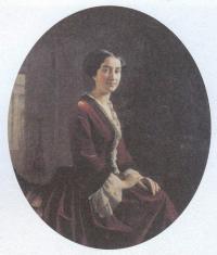 Сергей Зарянко. Потрет Е.Х.Абамелек-Лазаревой. 1854