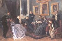 Владимир Маковский. Литературное чтение. 1866