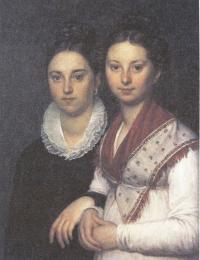 Александр Варнек. Портрет дочерей скульптора И.П.Мартоса Веры и Софьи. 1810-е