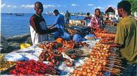 Дары моря на местном рынке
