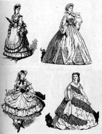 Франция. Одежда 50-70 годов XIX века
