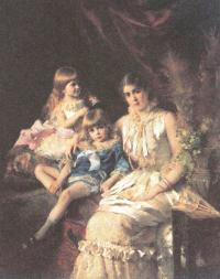 Константин Маковский. Семейный портрет. 1882