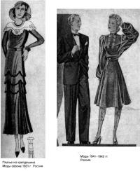Мода 30-40-х годов XX века в России