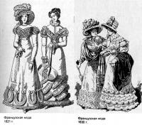 Мода Франции 20-30-х годов XIX века
