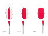 Нанесение лака