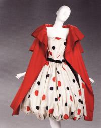 Платье-баллон в крупный горох (А. Скаази, 1961)