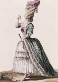 Платье из журнала Galerie des Modes et Costumes Francais (1778 г.)