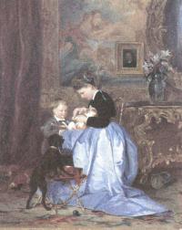 Валерий Якоби. Семья художника. 1867