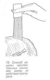 Защита кончиков волос при биозавивке